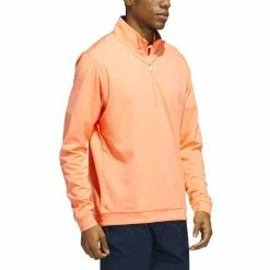 Adidas Elevated Quarter Zip Pullover -Cheap Golf Apparel Store adidas 2023 elevated quarter zip pullover coral fusion walking itempicture