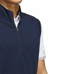 Adidas Elevated Quarter Zip Vest 10 Adidas Elevated Quarter Zip Vest -Cheap Golf Apparel Store adidas 2023 elevated quarter zip vest collegiate navy detail2 itempicture