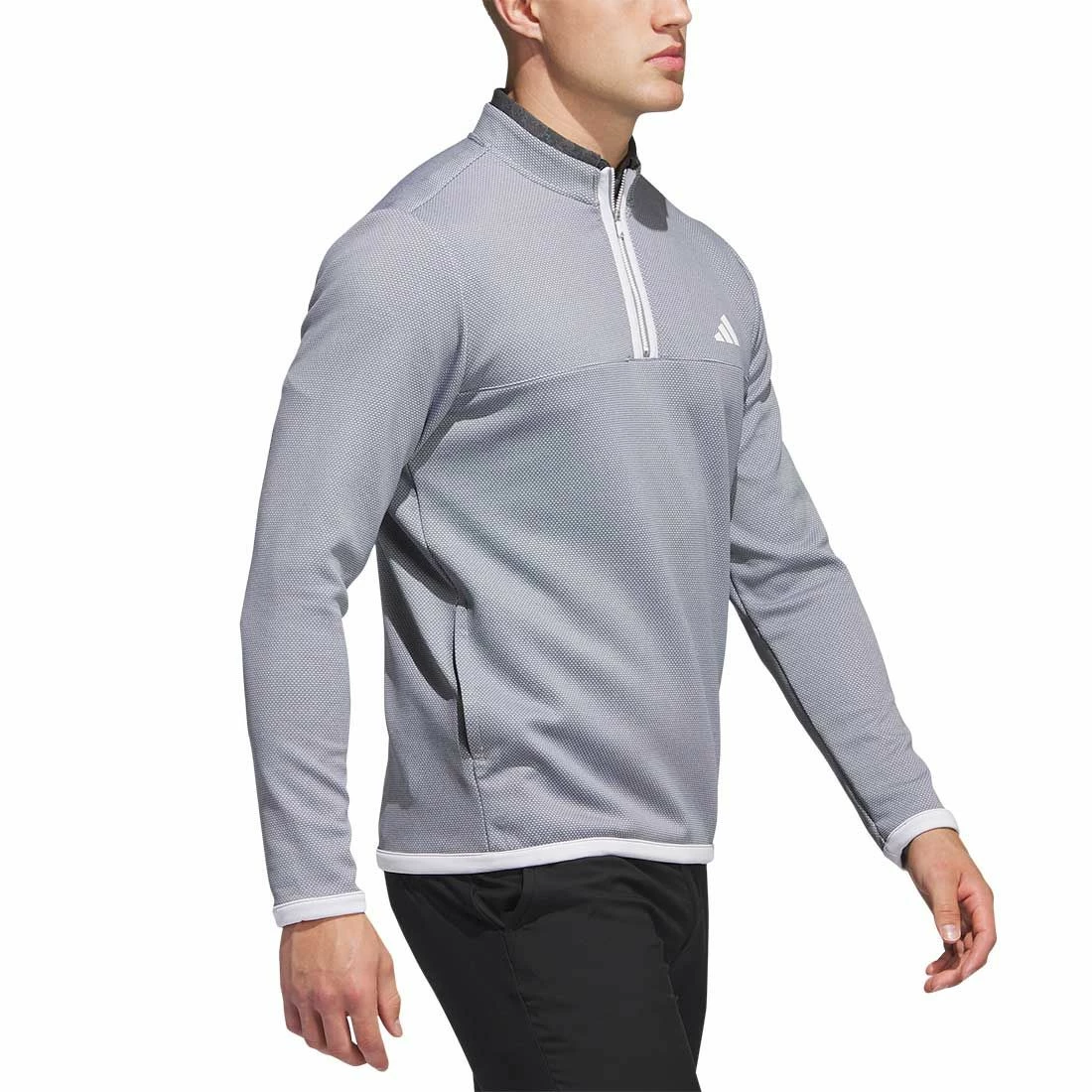 Adidas Microdot Quarter Zip Pullover 3 Adidas Microdot Quarter Zip Pullover - Image 3
