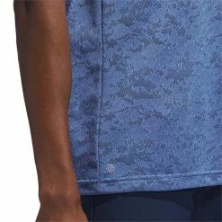 Adidas Textured Jacquard Polo -Cheap Golf Apparel Store adidas 2023 textured jacquard polo blue fusion detail2 itempicture