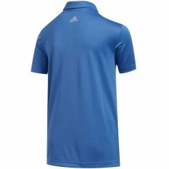 Adidas Boys Performance 3-Stripe Polo -Cheap Golf Apparel Store adidas boys performance 3 stripe polo trace royal back itempicture