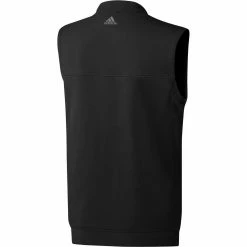 Adidas Club Quarter Zip Vest -Cheap Golf Apparel Store adidas club quarter zip vest black back itempicture
