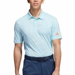 Adidas Course Map Polo -Cheap Golf Apparel Store adidas course map polo bliss blue front itempicture