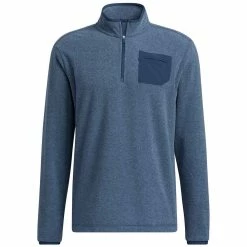 Adidas Pocket Quarter Zip -Cheap Golf Apparel Store adidas fw21 pocket quarter zip crew navy front itempicture