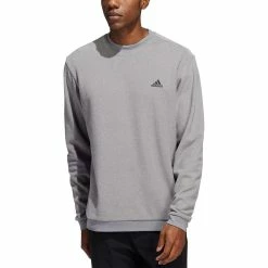 Adidas Core Crewneck Sweatshirt -Cheap Golf Apparel Store adidas fw22 core crewneck sweatshirt grey three front itempicture