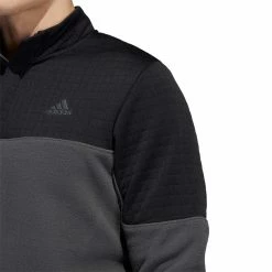 Adidas DWR Block Quarter Zip 10 Adidas DWR Block Quarter Zip -Cheap Golf Apparel Store adidas fw22 dwr block quarter zip black grey six shoulder detail itempicture