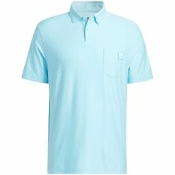 Adidas Go-To Pocket Polo -Cheap Golf Apparel Store adidas fw22 go to pocket polo bliss blue itempicture