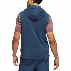 Adidas Hoodie Vest -Cheap Golf Apparel Store adidas fw22 hoodie vest crew navy back itempicture