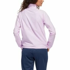 Adidas Women's Emboss Quarter-Snap Pullover 9 Adidas Women's Emboss Quarter-Snap Pullover -Cheap Golf Apparel Store adidas fw22 womens emboss quarter snap pullover bliss lilac back itempicture