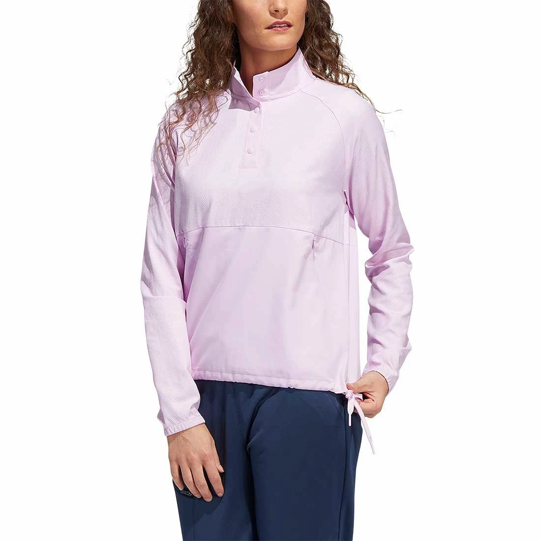 Adidas Women's Emboss Quarter-Snap Pullover 3 Adidas Women's Emboss Quarter-Snap Pullover - Image 3