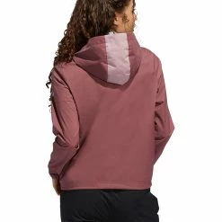 Adidas Women's Provisional Jacket -Cheap Golf Apparel Store adidas fw22 womens provisional jacket quiet crimson back itempicture