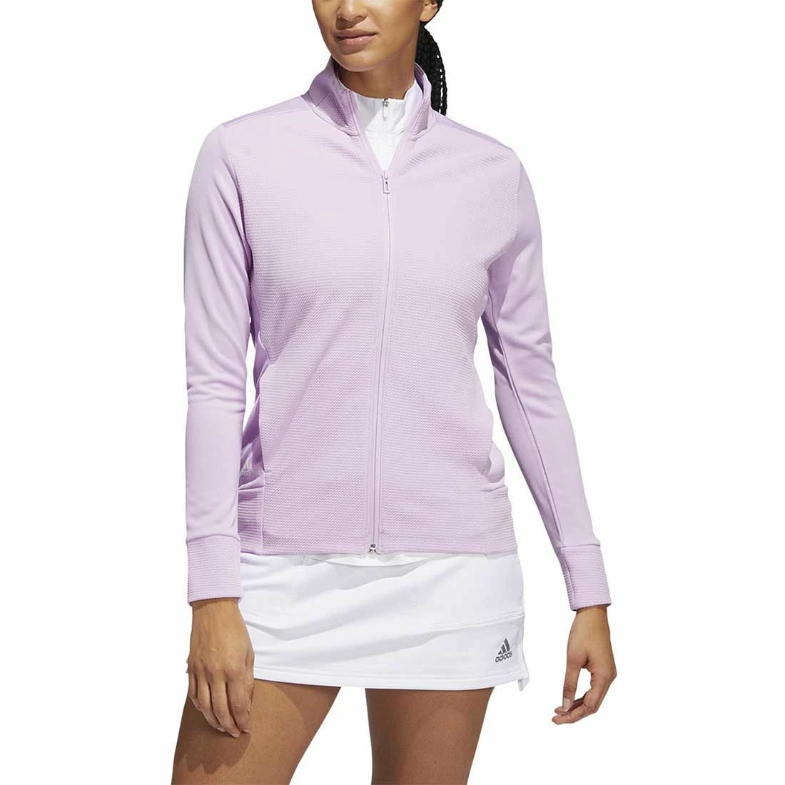 Adidas Women's Textured Full Zip Jacket 10 Adidas Women's Textured Full Zip Jacket - Image 10