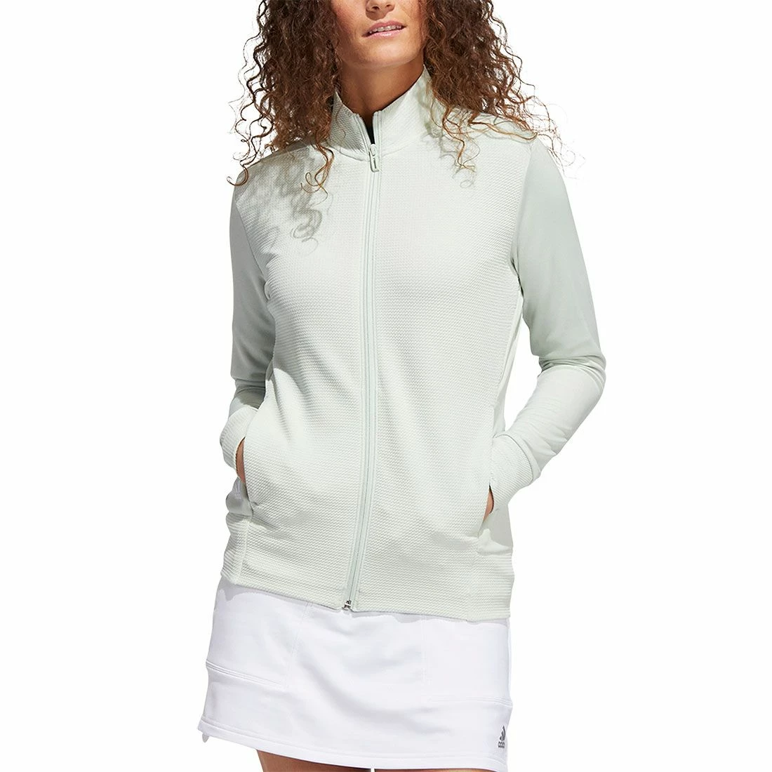Adidas Women's Textured Full Zip Jacket 9 Adidas Women's Textured Full Zip Jacket - Image 9