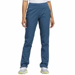 Adidas Women's Winter Weight Pull On Pants -Cheap Golf Apparel Store adidas fw22 womens winter weight pull on pants crew navy front itempicture