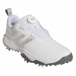 Adidas Juniors Codechaos 22 BOA Golf Shoes White/Silver/Grey Two 9 Adidas Juniors Codechaos 22 BOA Golf Shoes White/Silver/Grey Two -Cheap Golf Apparel Store adidas juniors codechaos 22 boa golf shoes white silver grey two front itempicture