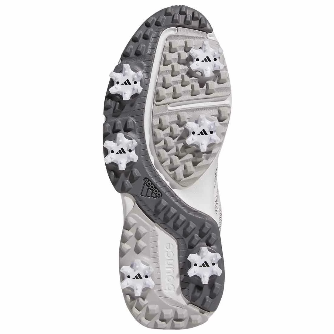 Adidas Juniors Codechaos 22 BOA Golf Shoes White/Silver/Grey Two 2 Adidas Juniors Codechaos 22 BOA Golf Shoes White/Silver/Grey Two - Image 2