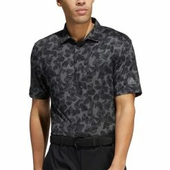 Adidas Prisma Print Polo -Cheap Golf Apparel Store adidas prisma print polo grey six black itempicture