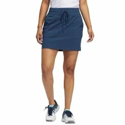 Adidas S21 Women's Go-To 16-inch Skort -Cheap Golf Apparel Store adidas s21 womens go to 16 inch skort crew navy on model itempicture
