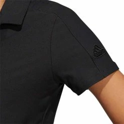 Adidas S21 Women's Go-To Short Sleeve Polo 9 Adidas S21 Women's Go-To Short Sleeve Polo -Cheap Golf Apparel Store adidas s21 womens go to short sleeve polo black detail itempicture