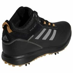Adidas S2G Mid-Cut Golf Shoes Black -Cheap Golf Apparel Store adidas s2g mid cut golf shoes black heel itempicture