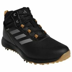 Adidas S2G Mid-Cut Golf Shoes Black -Cheap Golf Apparel Store adidas s2g mid cut golf shoes black toe itempicture