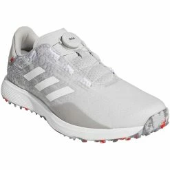 Adidas S2G Spikeless BOA Golf Shoes Grey Two/White/Grey Three -Cheap Golf Apparel Store adidas s2g spikeless golf shoes grey two white grey three gv9786 front itempicture