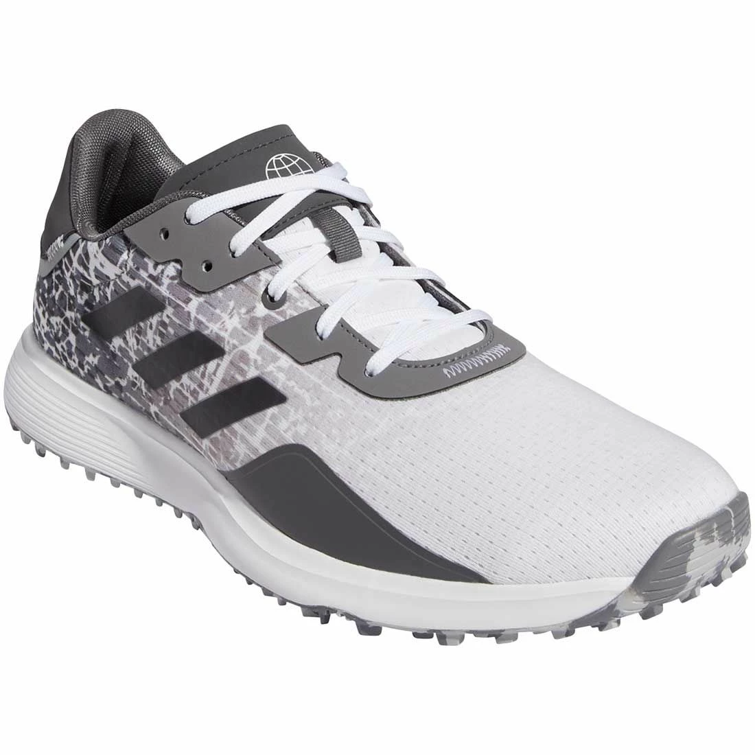 Adidas S2G Spikeless Golf Shoes White/Grey Three/Grey Two 3 Adidas S2G Spikeless Golf Shoes White/Grey Three/Grey Two - Image 3
