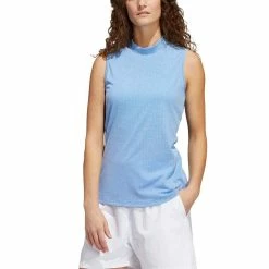 Adidas Women's Essential Sleeveless Polo -Cheap Golf Apparel Store adidas ss22 womens essential sleeveless polo blue rush itempicture
