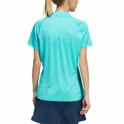 Adidas Women's Short Sleeve Mock Neck Polo -Cheap Golf Apparel Store adidas ss22 womens short sleeve mock neck polo semi mint rush back itempicture