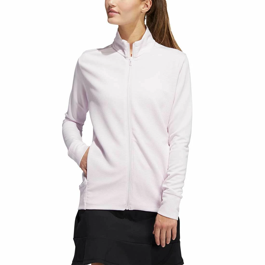 Adidas Women's Textured Full Zip Jacket 5 Adidas Women's Textured Full Zip Jacket - Image 5