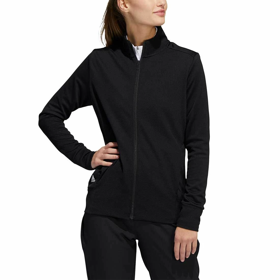 Adidas Women's Textured Full Zip Jacket 4 Adidas Women's Textured Full Zip Jacket - Image 4