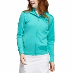 Adidas Women's Textured Full Zip Jacket 19 Adidas Women's Textured Full Zip Jacket -Cheap Golf Apparel Store adidas ss22 womens textured full zip jacket semi mint rush model itempicture