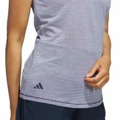 Adidas Women's Two Color Ottoman Sleeveless Polo 13 Adidas Women's Two Color Ottoman Sleeveless Polo -Cheap Golf Apparel Store adidas ss23 w two color ottoman sleeveless polo collegiate navy detal itempicture