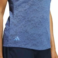 Adidas Women's Jacquard Polo -Cheap Golf Apparel Store adidas ss23 womens jacquard polo blue fusion detail1 itempicture