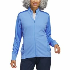 Adidas Women's Textured Full Zip Jacket 22 Adidas Women's Textured Full Zip Jacket -Cheap Golf Apparel Store adidas ss23 womens textured full zip jacket blue fusion model itempicture