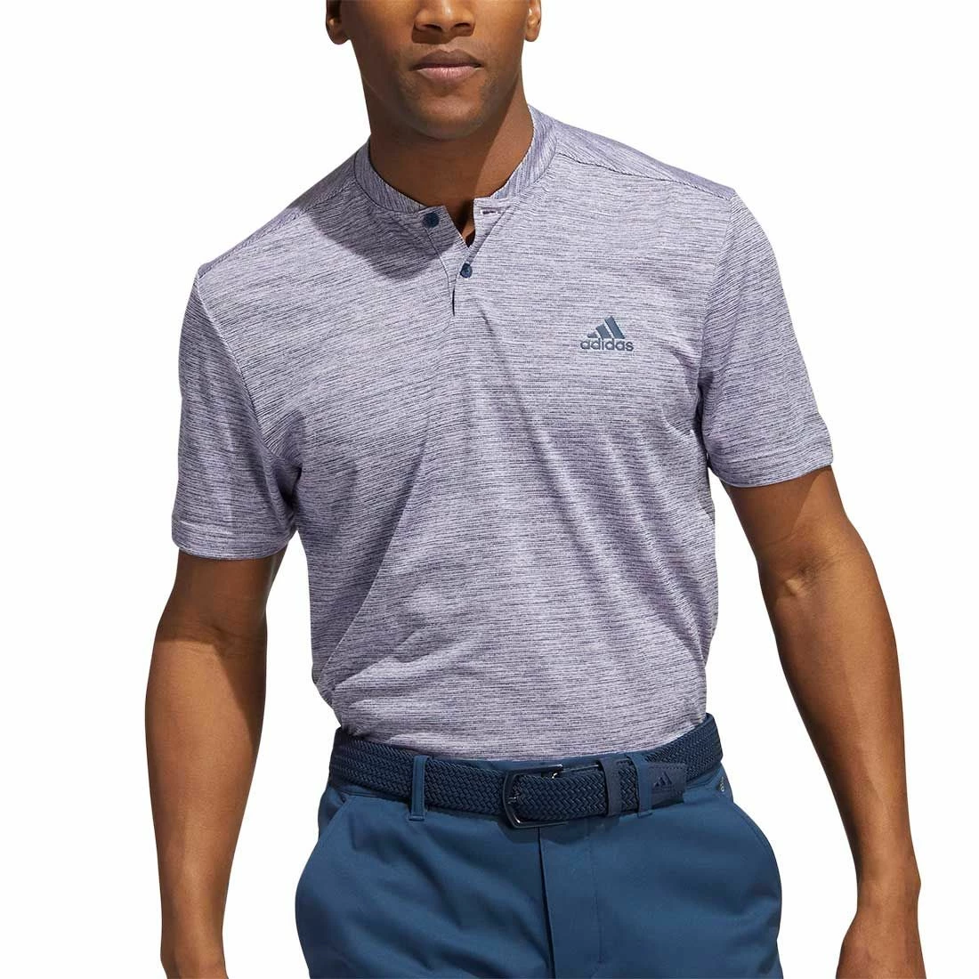 Adidas Texture Stripe Polo 2 Adidas Texture Stripe Polo - Image 2