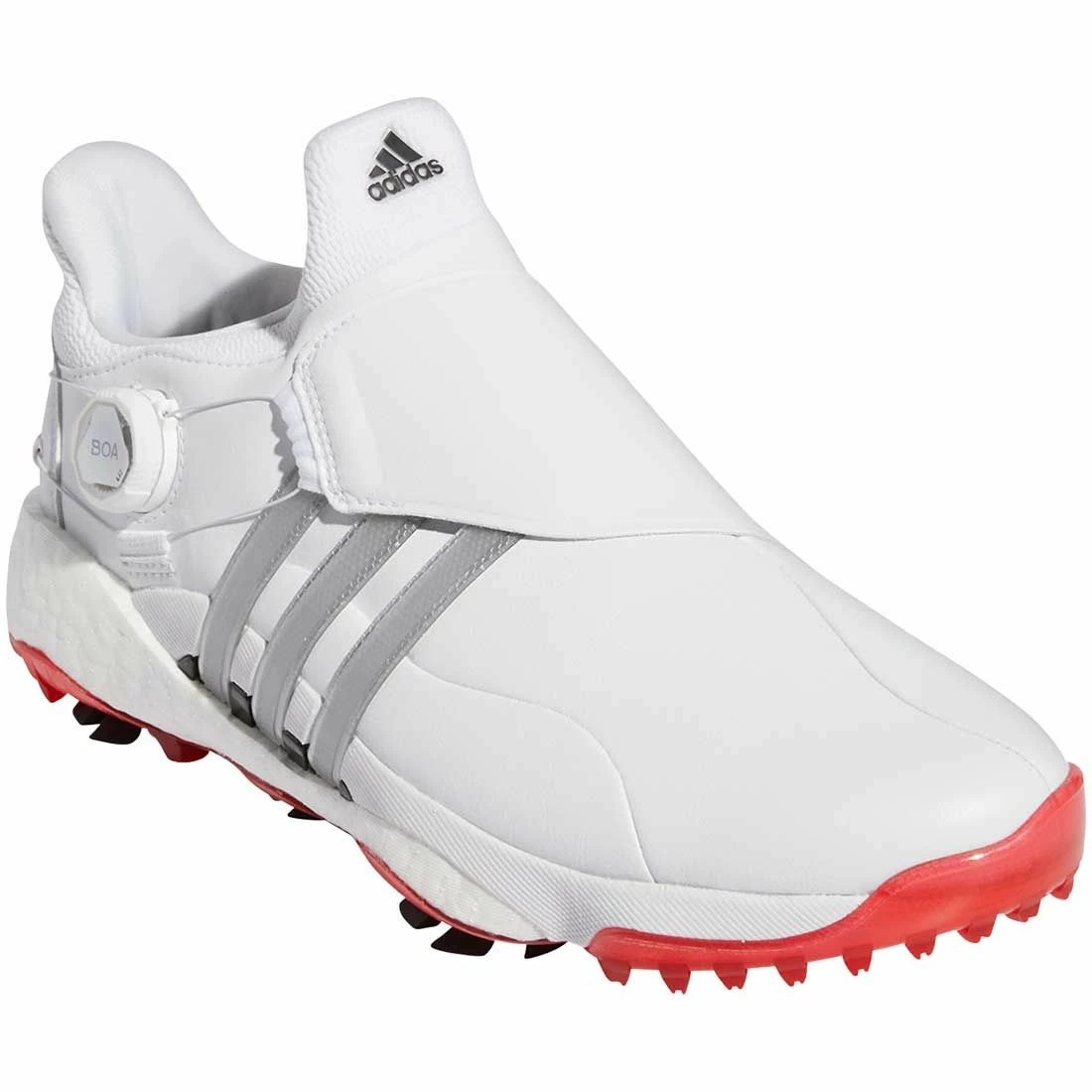 Adidas Tour360 Infinity BOA Golf Shoes White/White/Vivid Red 3 Adidas Tour360 Infinity BOA Golf Shoes White/White/Vivid Red - Image 3