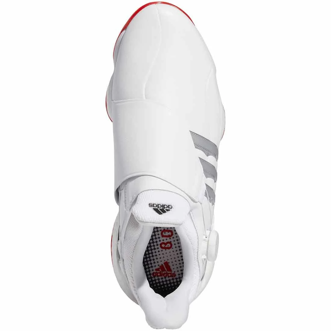 Adidas Tour360 Infinity BOA Golf Shoes White/White/Vivid Red 5 Adidas Tour360 Infinity BOA Golf Shoes White/White/Vivid Red - Image 5