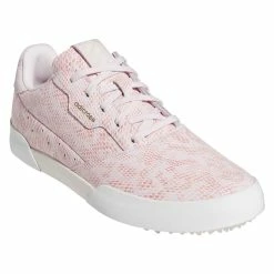 Adidas Women's Adicross Retro Golf Shoes Almost Pink/White -Cheap Golf Apparel Store adidas womens adicross retro golf shoes almost pink toe itempicture