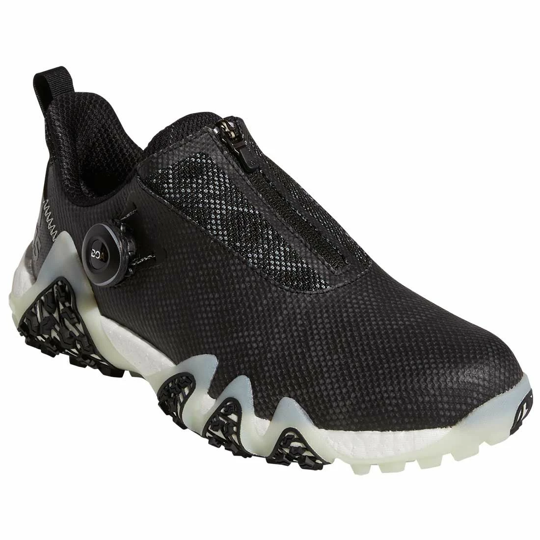 Adidas Women's Codechaos 22 BOA Golf Shoes Black/Linen Green/Dark Silver 3 Adidas Women's Codechaos 22 BOA Golf Shoes Black/Linen Green/Dark Silver - Image 3