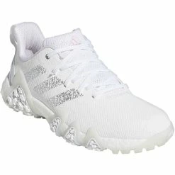 Adidas Women's Codechaos 22 Golf Shoes White/Silver/Clear Pink 9 Adidas Women's Codechaos 22 Golf Shoes White/Silver/Clear Pink -Cheap Golf Apparel Store adidas womens codechaos 22 golf shoes white silver clear pink front itempicture