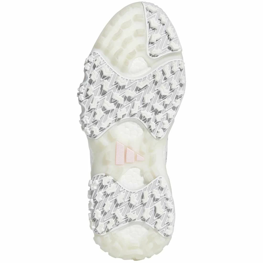 Adidas Women's Codechaos 22 Golf Shoes White/Silver/Clear Pink 2 Adidas Women's Codechaos 22 Golf Shoes White/Silver/Clear Pink - Image 2