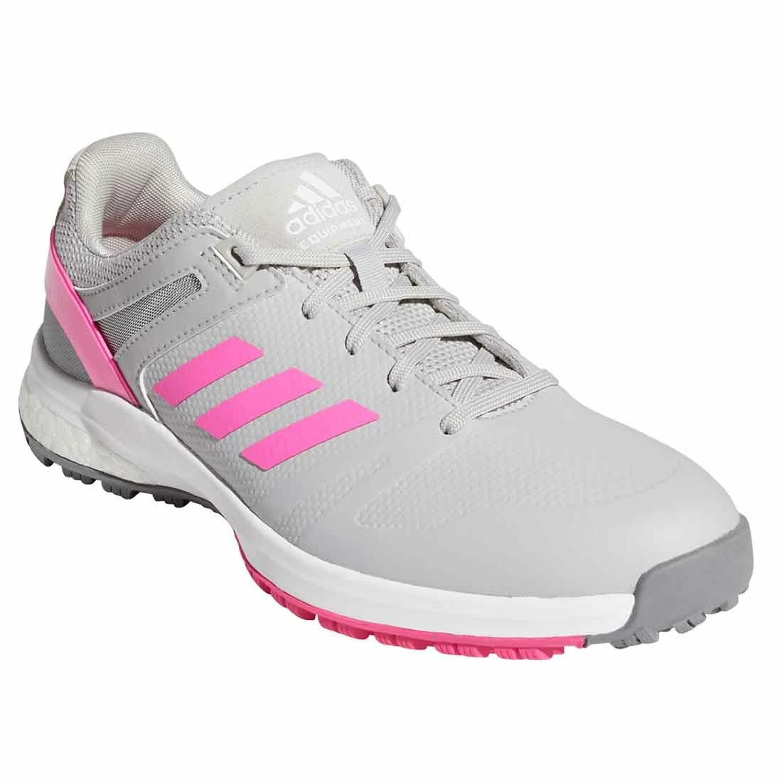 Adidas Women's EQT Spikeless Golf Shoes Grey/Scream Pink 3 Adidas Women's EQT Spikeless Golf Shoes Grey/Scream Pink - Image 3