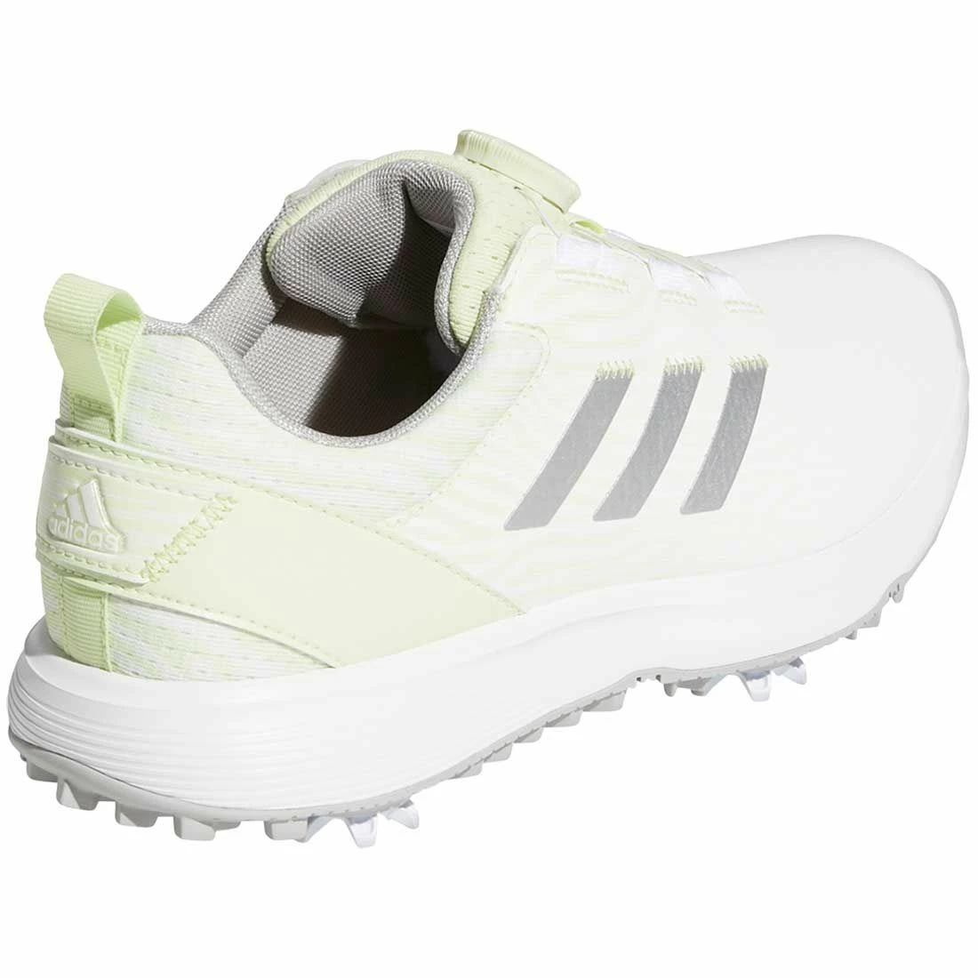 Adidas Women's S2G BOA Golf Shoes Almost Lime/Silver/White 4 Adidas Women's S2G BOA Golf Shoes Almost Lime/Silver/White - Image 4