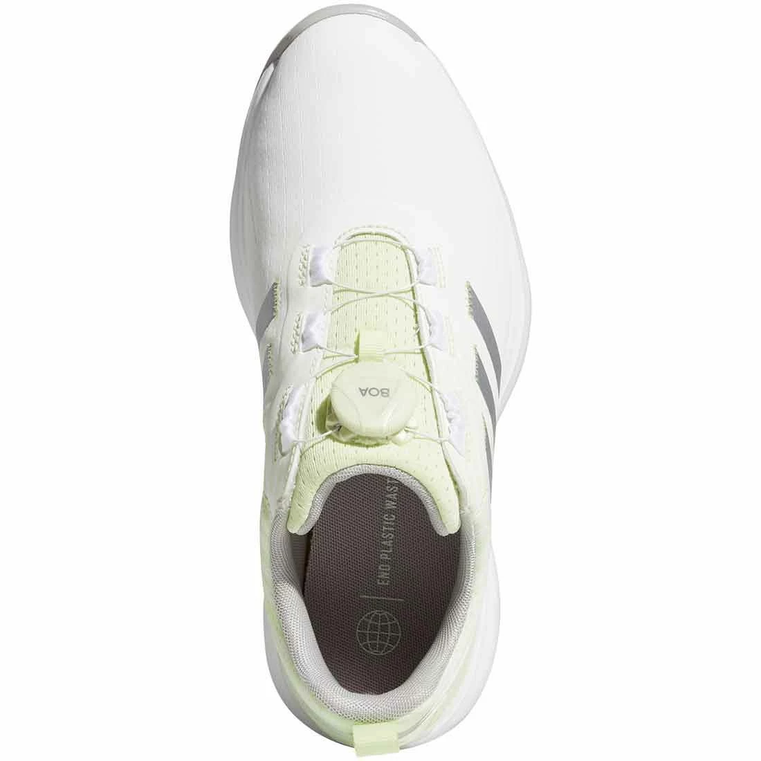 Adidas Women's S2G BOA Golf Shoes Almost Lime/Silver/White 5 Adidas Women's S2G BOA Golf Shoes Almost Lime/Silver/White - Image 5