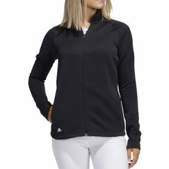 Adidas 2020 Women's Textured Layer Jacket -Cheap Golf Apparel Store adidas womens tectured layer jacket black