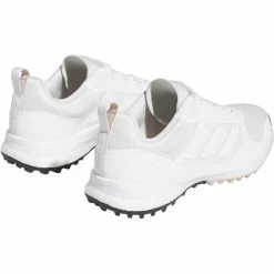 Adidas Women's Zoysia Golf Shoes White/Wonder Taupe -Cheap Golf Apparel Store adidas womens zoysia golf shoes white wonder taupe gv9396 back itempicture
