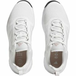 Adidas Women's Zoysia Golf Shoes White/Wonder Taupe -Cheap Golf Apparel Store adidas womens zoysia golf shoes white wonder taupe gv9396 top itempicture