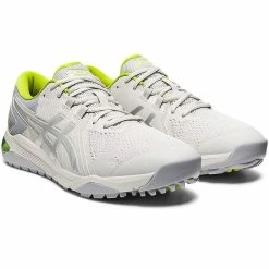 Asics Gel-Course Glide Golf Shoes Glacier Grey/Neon Lime -Cheap Golf Apparel Store asics gel course glide golf shoes glacier grey neon lime front itempicture