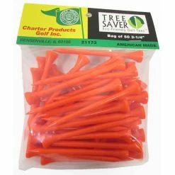 Charter Tree Saver Eco-Friendly 3 1/4" Golf Tees -Cheap Golf Apparel Store charter tree saver eco friendly 3 1 4 inch golf tees neon orange itempicture